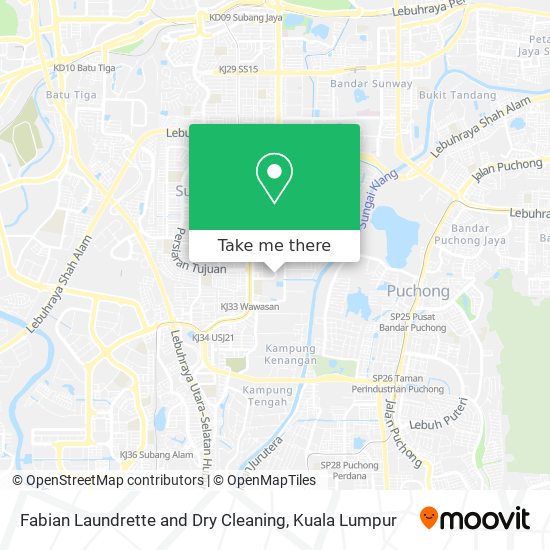 Fabian Laundrette and Dry Cleaning map