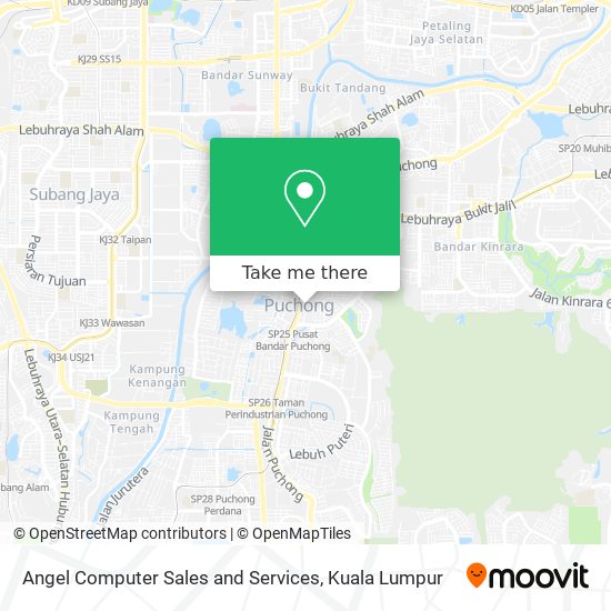 Angel Computer Sales and Services map