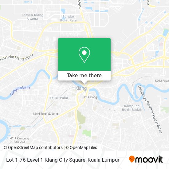 Peta Lot 1-76 Level 1 Klang City Square