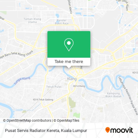 Peta Pusat Servis Radiator Kereta