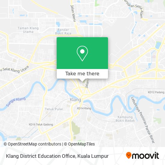 Klang District Education Office map
