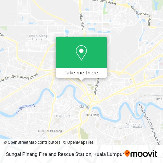 Sungai Pinang Fire and Rescue Station map