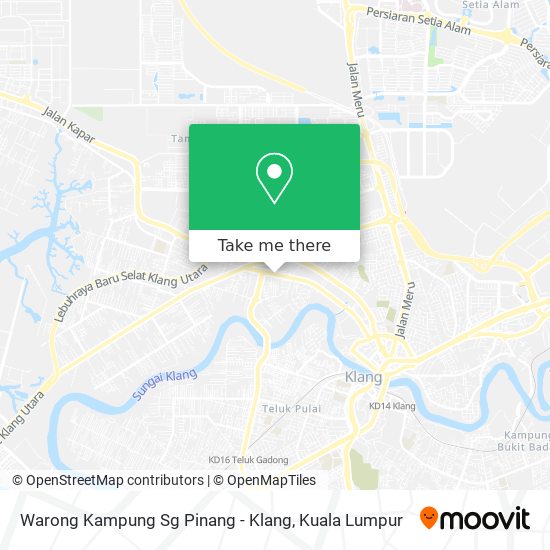 Peta Warong Kampung Sg Pinang - Klang