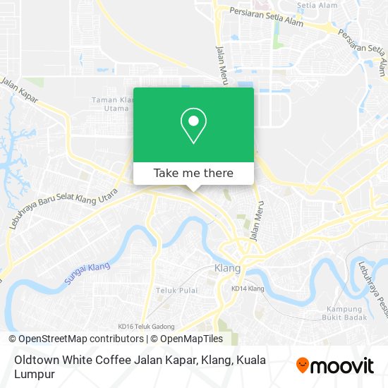 Peta Oldtown White Coffee Jalan Kapar, Klang