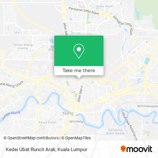 Kedei Ubat Runcit Arak map