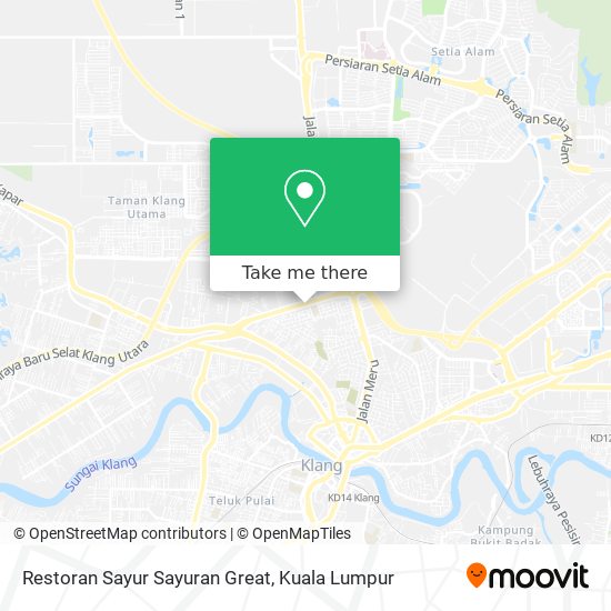 Peta Restoran Sayur Sayuran Great
