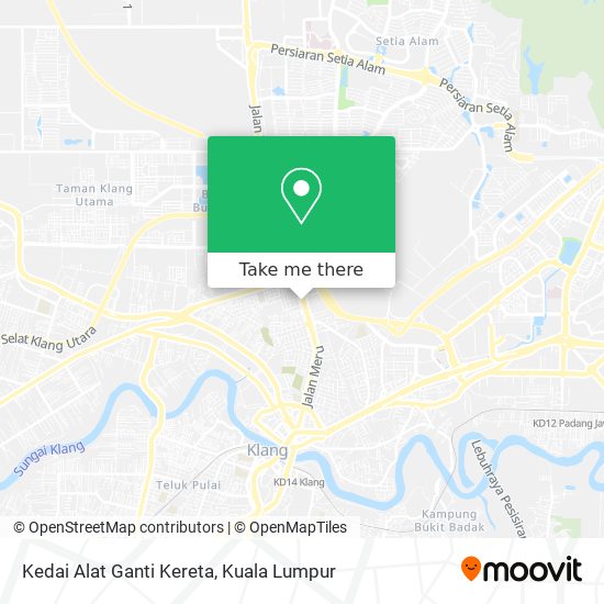 Kedai Alat Ganti Kereta map