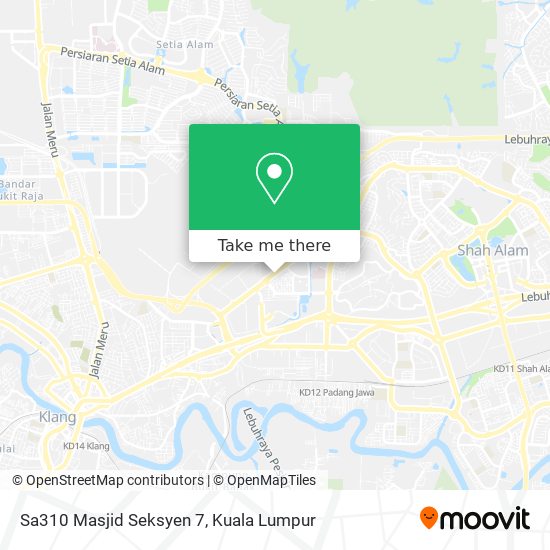 Sa310 Masjid Seksyen 7 map