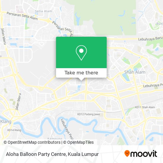 Aloha Balloon Party Centre map