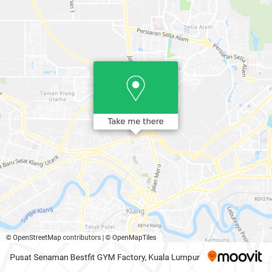 Pusat Senaman Bestfit GYM Factory map