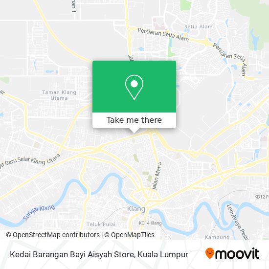 Kedai Barangan Bayi Aisyah Store map