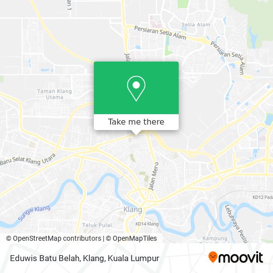 Peta Eduwis Batu Belah, Klang