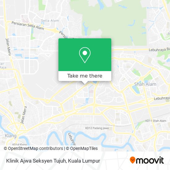 Klinik Ajwa Seksyen Tujuh map