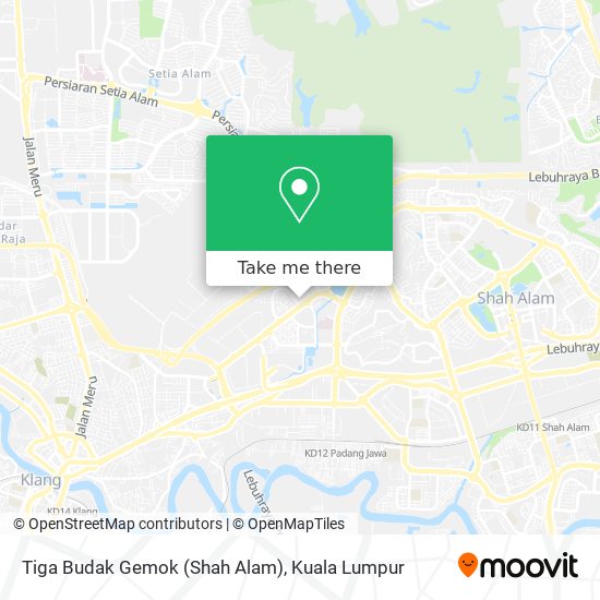 Tiga Budak Gemok (Shah Alam) map