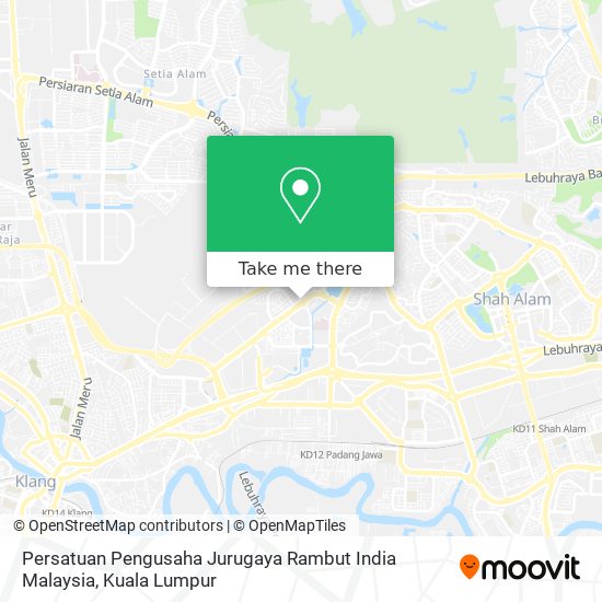 Persatuan Pengusaha Jurugaya Rambut India Malaysia map