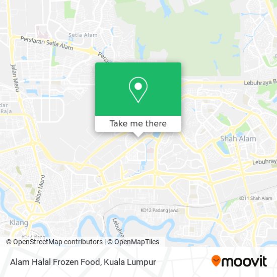 Alam Halal Frozen Food map