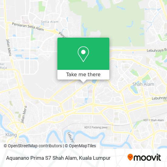 Peta Aquanano Prima S7 Shah Alam