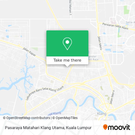Peta Pasaraya Matahari Klang Utama