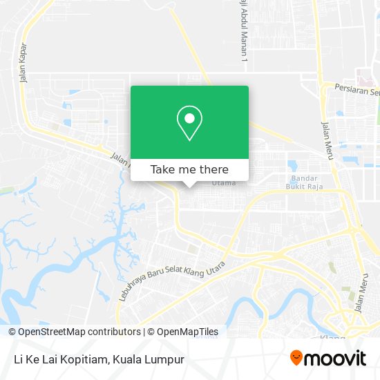 Li Ke Lai Kopitiam map