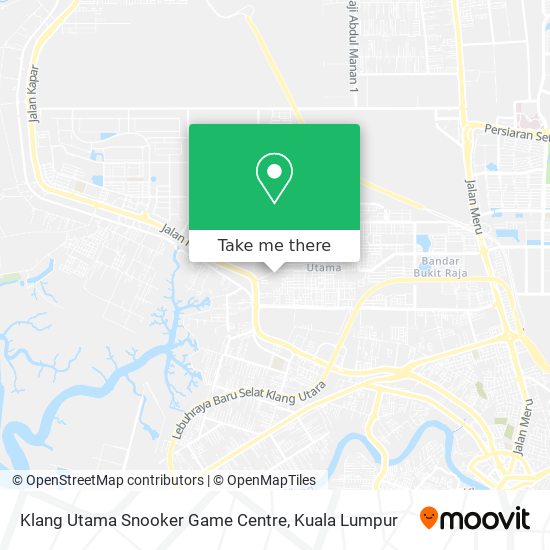 Klang Utama Snooker Game Centre map