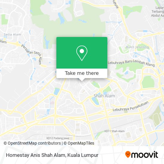 Homestay Anis Shah Alam map