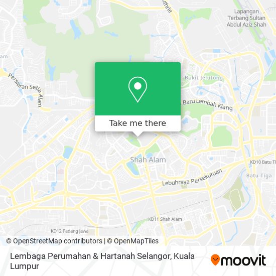 Peta Lembaga Perumahan & Hartanah Selangor