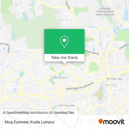 Mog Eyewear map