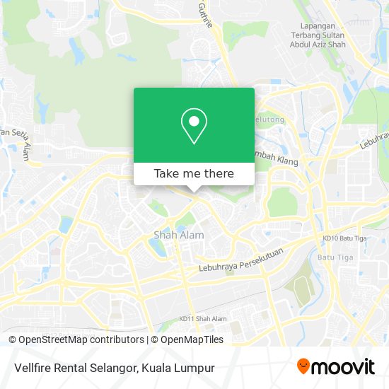 Vellfire Rental Selangor map
