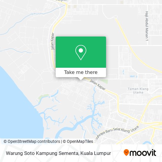 Peta Warung Soto Kampung Sementa