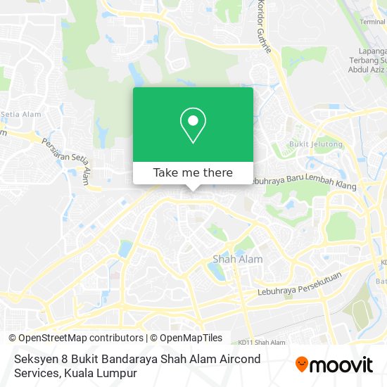 Peta Seksyen 8 Bukit Bandaraya Shah Alam Aircond Services