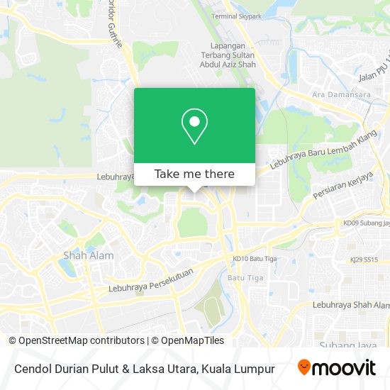 Peta Cendol Durian Pulut & Laksa Utara