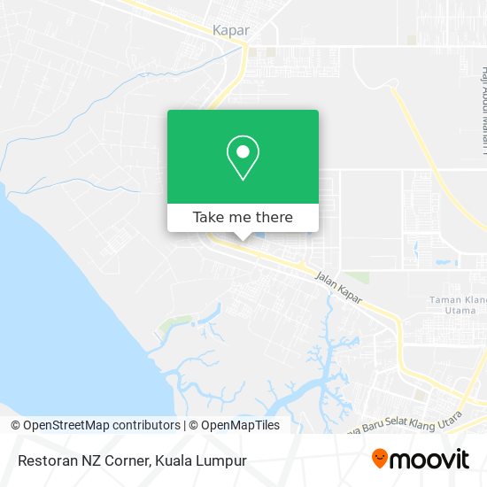 Restoran NZ Corner map