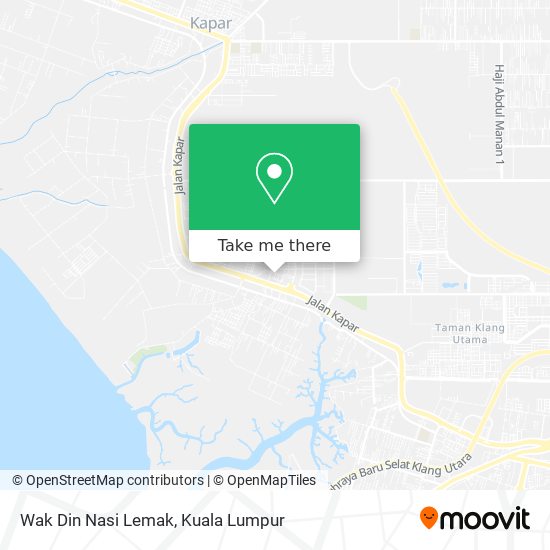 Wak Din Nasi Lemak map