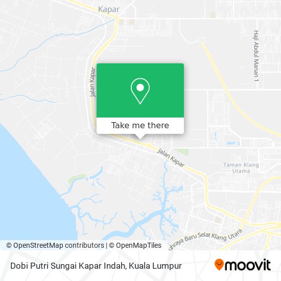 Dobi Putri Sungai Kapar Indah map