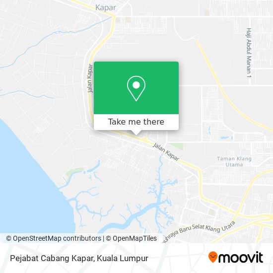 Pejabat Cabang Kapar map