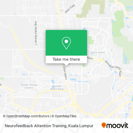 Neurofeedback Attention Training map