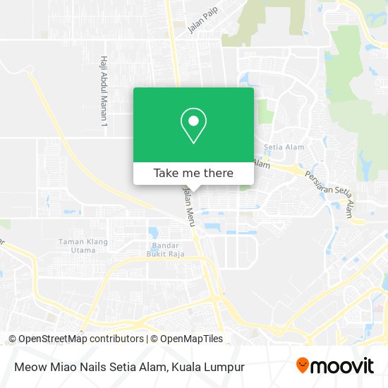 Meow Miao Nails Setia Alam map