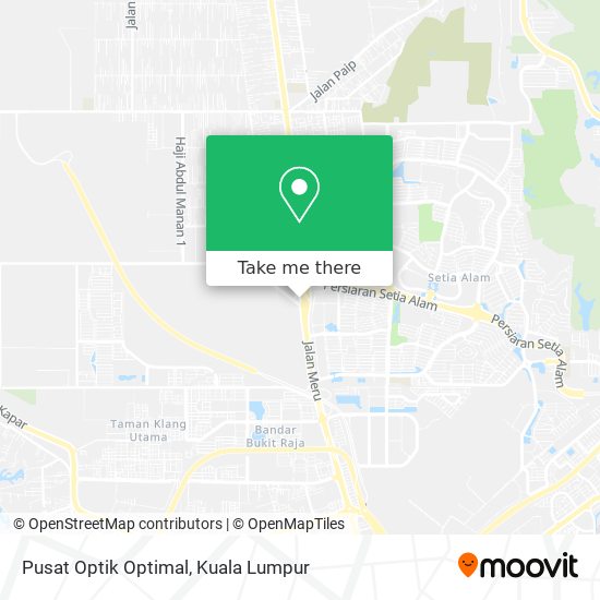 Peta Pusat Optik Optimal