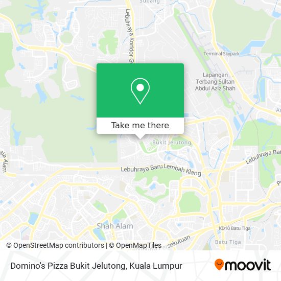 Domino's Pizza Bukit Jelutong map