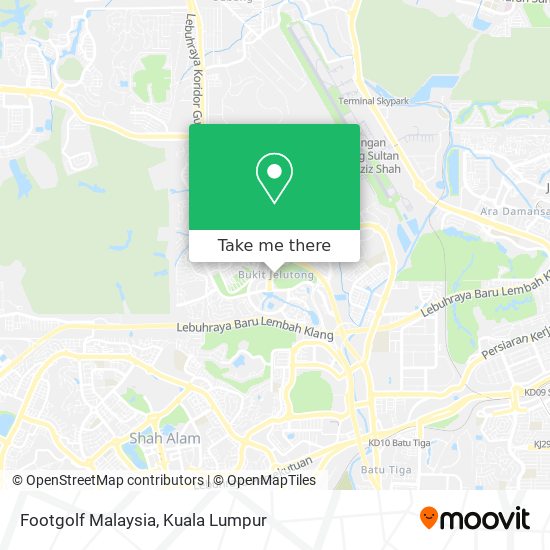 Peta Footgolf Malaysia