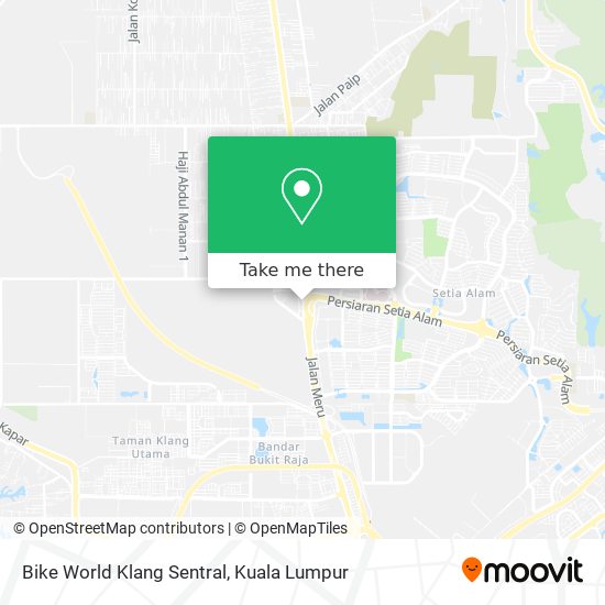 Bike World Klang Sentral map