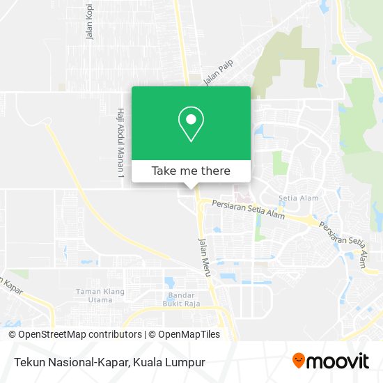 Tekun Nasional-Kapar map