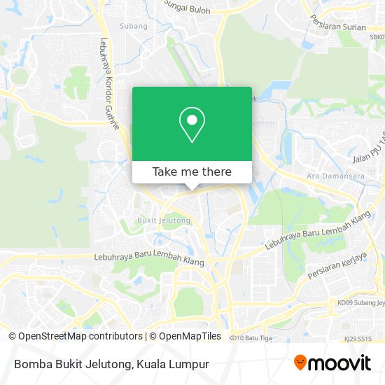 Peta Bomba Bukit Jelutong