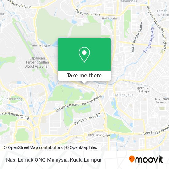 Nasi Lemak ONG Malaysia map