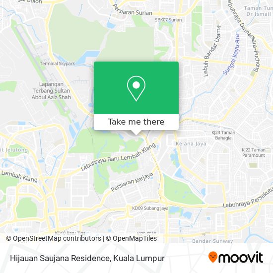 Hijauan Saujana Residence map