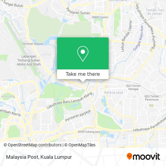 Malaysia Post map