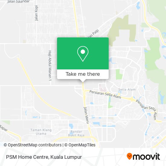 PSM Home Centre map