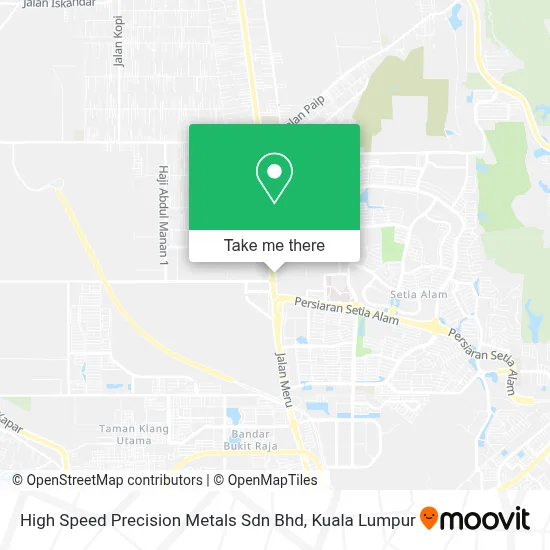 High Speed Precision Metals Sdn Bhd map