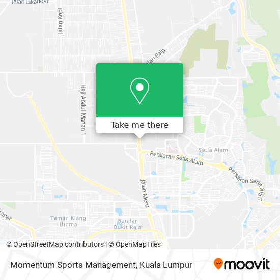 Momentum Sports Management map