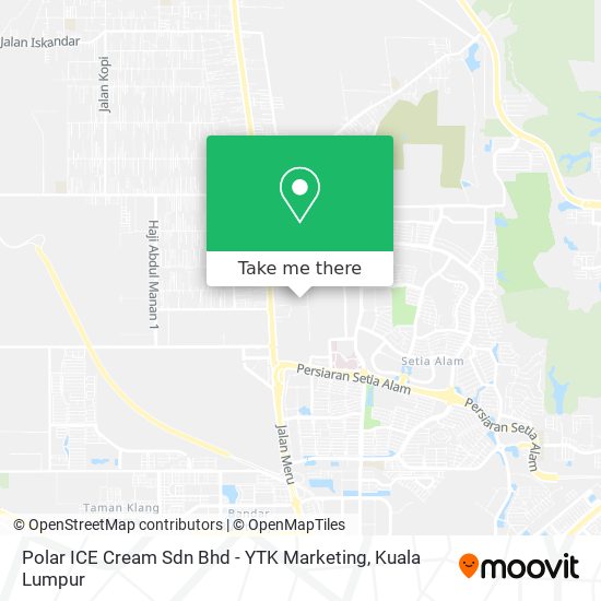 Polar ICE Cream Sdn Bhd - YTK Marketing map